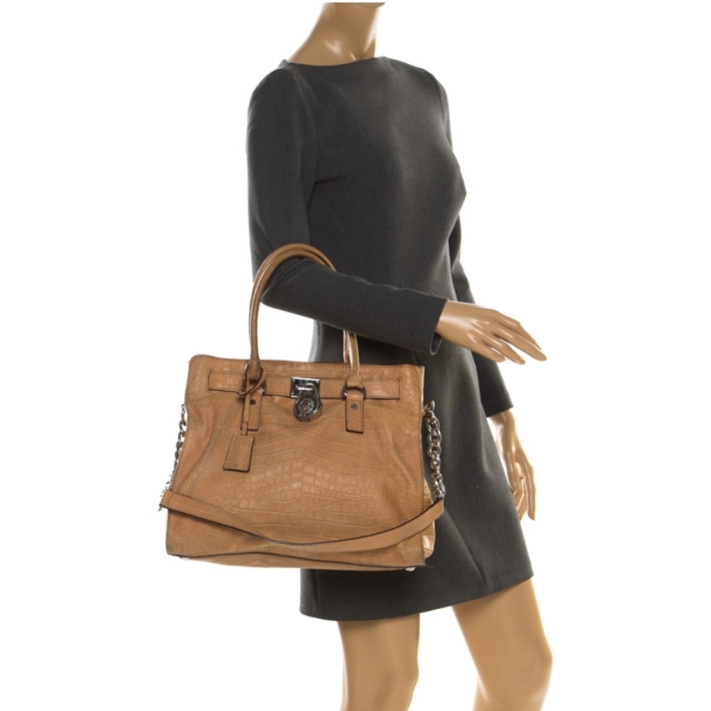 Michael kors Hamilton croc bag